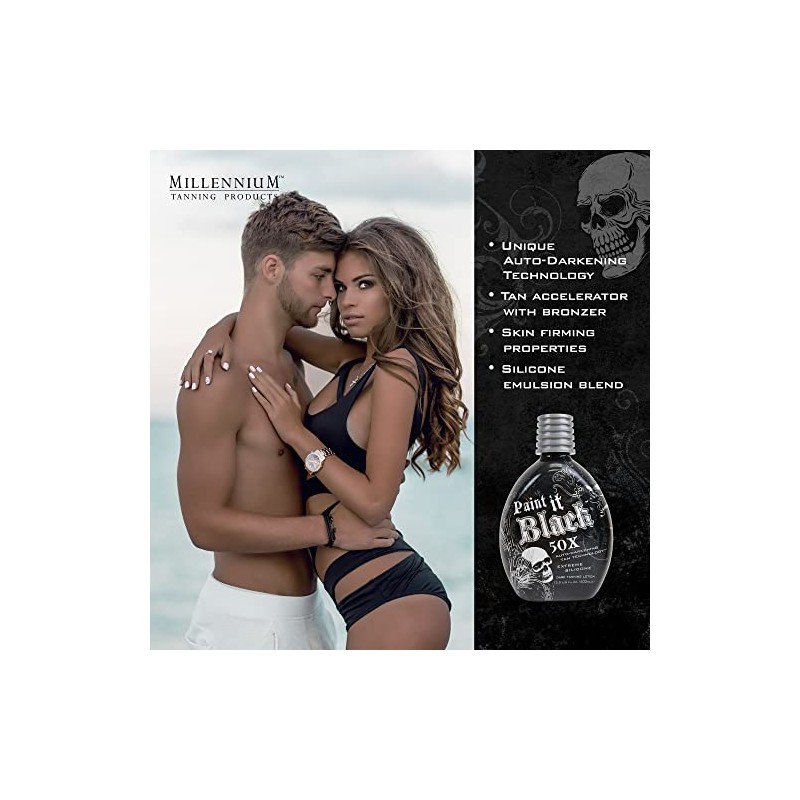 Millennium Tanning Paint It Black 50X - Loción bronceadora extrema