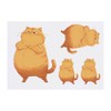 4 x 'Fat Cat Standing' Temporary Tattoos - Water Resistant,