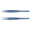 2 Pcs Fine Tipped Tweezers Straight Tip Bent Tip Titanium