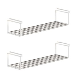 HGZBS Expandable Shoe Rack Organizer - Adjustable Shoe Rack & Under Cabinet Shelf - for Shoe or Clothing Storage and Organization, Under Shelf Storage (Stainless,2Pcs)