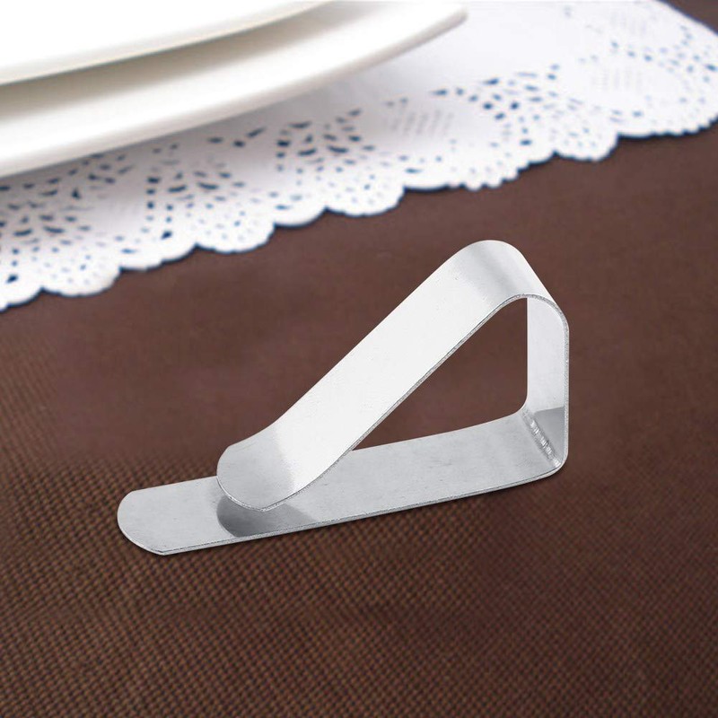 Table Cloth Holder Clips, Stainless Steel Tablecloth Clips Space Saving