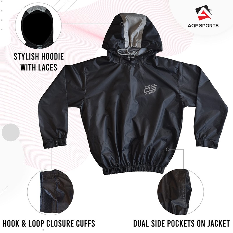 AQF AQF Heavy Duty Sauna Sweat Track Suit Weight Reduction