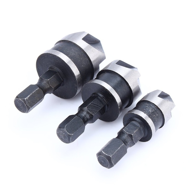 Countersink Drill Bits 90 Degree 1/4 Inch Hex Shank Countersink