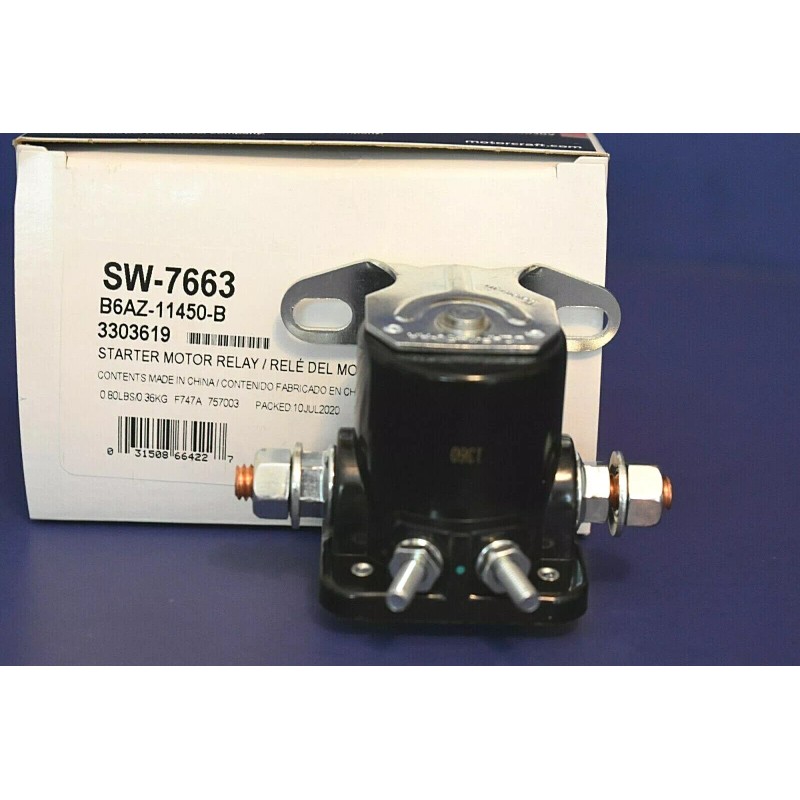 Motorcraft Starter Solenoid-Relay Motorcraft SW7663 1956 - 1978 Ford 1958
