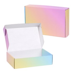 Shipping Boxes for Packaging, 8x5x2 Inches Corrugated Cardboard Boxes, Paper Mailing Boxes for Small Business(15 Pack, Colorful)