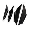 Topteng Car Front Bumper Lip Splitter Fins, 4pcs Universal Gloss