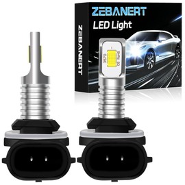 ZEBANERT 881/862/886/894/896 Fog Light Bulbs Fit For Deere Tractor Riding Mower Gator Fog Light Bulbs R136239 AXE16948 AM118013, Super Bright 16000LM 6000K White,Pack of 2