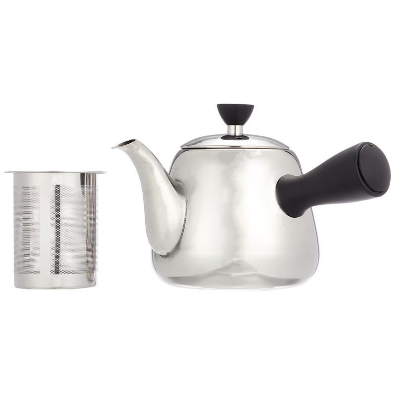 Pearl Metal Teapot, Stainless Steel, Horizontal Teapot, 23.1 fl oz