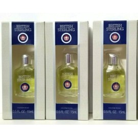 Dana 3 pk BRITISH STERLING Cologne SPLASH 0.5 oz / 15 ml by DANA CLASSIC FRAGRANCES