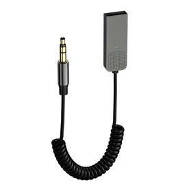 Gbformat Aux Bluetooth 5.2 Adapter Car USB Bluetooth Adapter Car Music with Microphone USB to 3.5 mm Bluetooth Adapter Car Aux for Bluetooth Car Accessories Stereo System