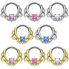Piercingfaktor Piercing, Universal Clicker Shield Ring, Septum, Nose Piercing, Lip,