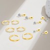 Gold Earrings for Women - Sterling Silver Gold Hoops Earrings