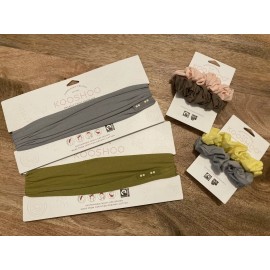 KOOSHOO Organic Cotton Hair Headbands and/or Scrunchies - PICK 2