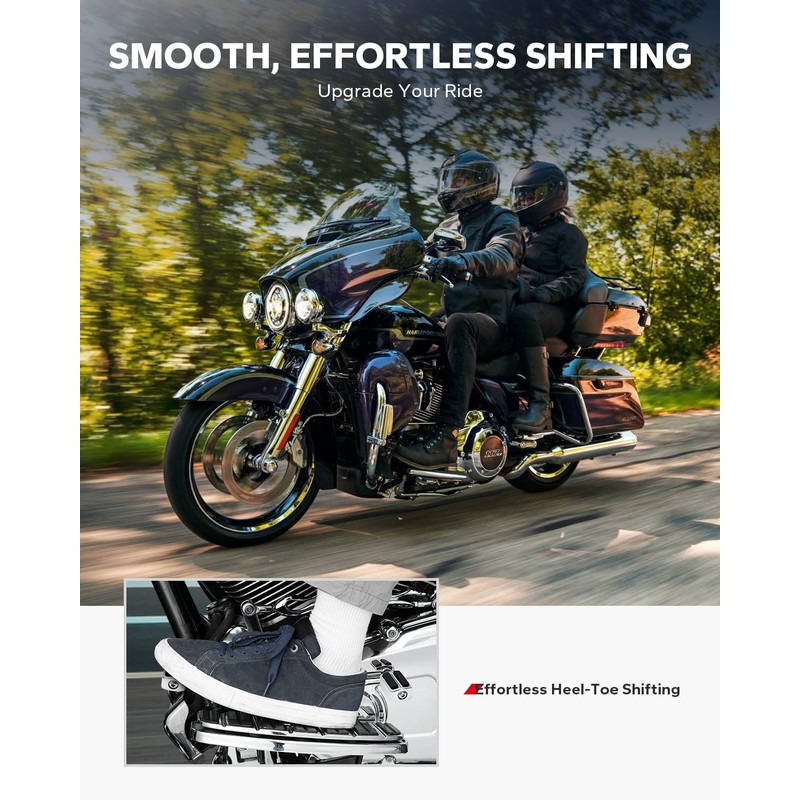 Amazicha Stainless Steel Heel Toe Shift Lever Pegs Shifter Lever