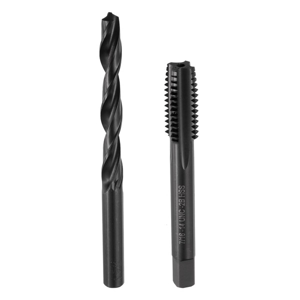 uxcell Tap & Drill Bit Set, 1 Piece 7/16-14 UNC