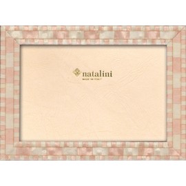NATALINI, Missori Pink 13 x 18 cm, Picture Frame with Support for Table, Wood, Rose Red, Outer Dimensions 16 x 21 x 1.5 cm