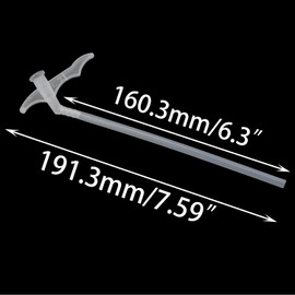 DGZZI 10PCS White Disposable PE Material Styrofoam Tube Styrofoam Nozzles Foam Spray Replacement Tube Trigger and Tube Assembly Replacement Tube for DIY Spray Foam