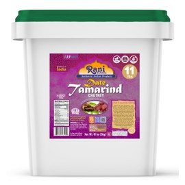 Rani Dates & Tamarind (Imli) Chutney 176oz (11lbs) 5kg Bulk Bucket, Ready to eat, Vegan ~ Gluten Free | NON-GMO | Kosher | No Colors | Indian Origin