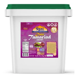 Rani Dates & Tamarind (Imli) Chutney 176oz (11lbs) 5kg Bulk Bucket, Ready to eat, Vegan ~ Gluten Free | NON-GMO | Kosher | No Colors | Indian Origin