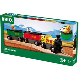 BRIO World - 33722 Safari Train | 3 Piece Toy Train Accessory for Kids Age 3 and Up