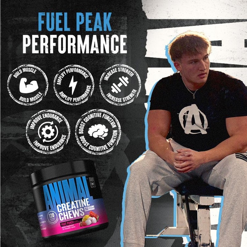 Animal Creatine Chews Tablets - Enhanced Creatine Monohydrate with AstraGin