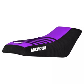 Enjoy Mfg Arctic Cat 250 300 400 454 500 4x4 2x4 Seat Cover BLK side- PURPLE -BLK rib #277