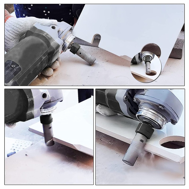 Diamond Core Drill Bits Set -7 pcs (25/35/50/65/100mm+25mm Finger Milling