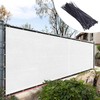 Royal Shade Custom Size 4' x 30' White Fence Privacy