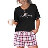 Marvmys Cotton Pjs for Women Plaid Pajamas Lounge Sets Soft