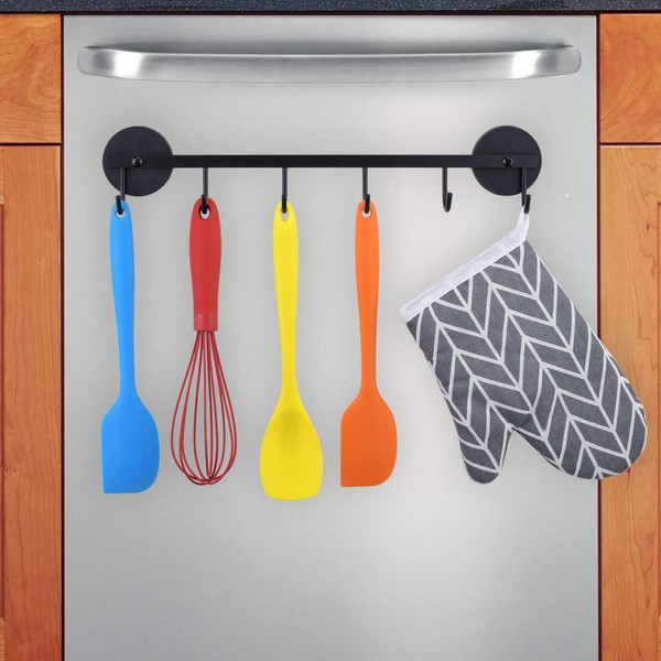 LEVOSHUA 6 Hooks Magnetic Utensil Holder Untensil Rack Tool Hanger