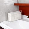 Evron Paper Towel Dispenser Countertop & Wall Mount Clear One-Hand