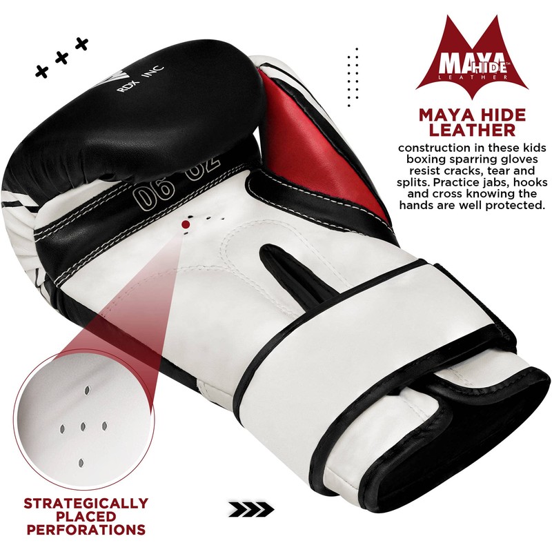 RDX Kids Boxing Gloves for Training, Muay Thai - Maya