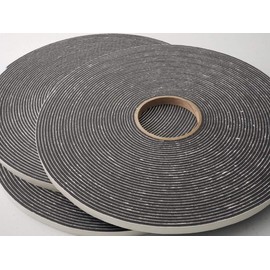 Foam Seal Tape, Low Density Weather Stripping for Door and Window Seal Insulation, (Black, Thick 1/8" x Width 1/2" x 30', Pack of 1 ROLL)