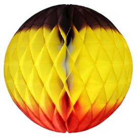 3-pack 8 Inch Autumn Honeycomb Tissue Balls (Brown/Yellow/Orange)