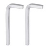 sourcing map 2pcs L-Shaped Square Head Wrench 7mm Carbon Steel