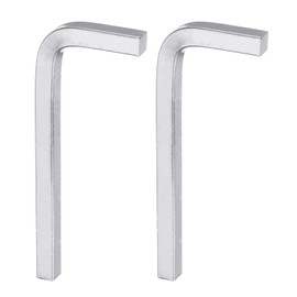 sourcing map 2pcs L-Shaped Square Head Wrench 7mm Carbon Steel L-Key 4 Points Metric Bolt Wrenches Repairing Tool for Basic Home Repair DIY Project and General Applications