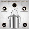 Camping Tea Kettle, 1.2L Stainless Steel Outdoor Hiking Percolator Coffee