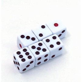 Dice Dice 12mm Mahjong Supplies (Pack of 6)