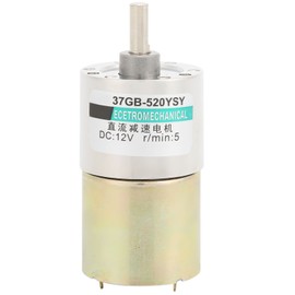 DC Reduction Motor Micro Low Speed Adjustable CW/CCW 12V for CNC Machine Tool XD‑37GB5205rpm/min