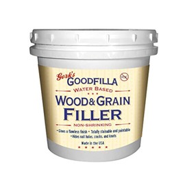 Water-Based Wood & Grain Filler (Trowel Ready) - Ebony - 1 Quart By Goodfilla | Replace Every Filler & Putty | Repairs, Finishes & Patches | Paintable, Stainable, Sandable & Quick Drying