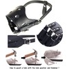 BARKLESS Dog Muzzle Leather, Soft Secure Anti-Barking Leather Muzzle for