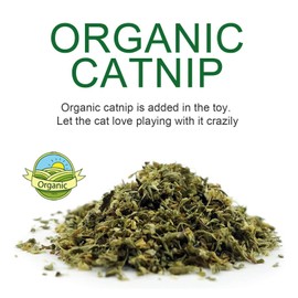 TTcat 2Pcs Organic Catnip Crinkle Sound Toys for Cats & Kittens,Cat Kick Toys for Indoor Cat Kitten(Cats).