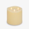Luminara Tri-Flame Flameless LED Candle, Ivory 5.8" x 5.7", Moving