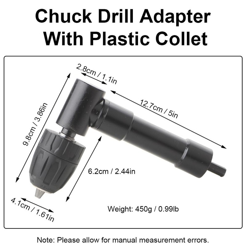 90 Degree Right Angle Drill Attachment, Right Angle Bend Extension
