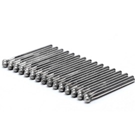 ILOVETOOL 30Pcs Ball Shape 4mm Diamond Burr Diamond Mounted Grinding Burs Stone Carving Set for Rotary Tools