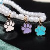 FSSTUD 50 Pcs Dog Paw Print Charms Small Cat Footprint