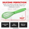 Chef Craft Premium Silicone Wire Cooking Whisk, 10.5 inch, Green
