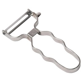 Pearl Metal Simple Use CC-1862 Peeler, Peeling, Leather Peeler, Corrugated Grip, Stainless Steel, Made in Japan