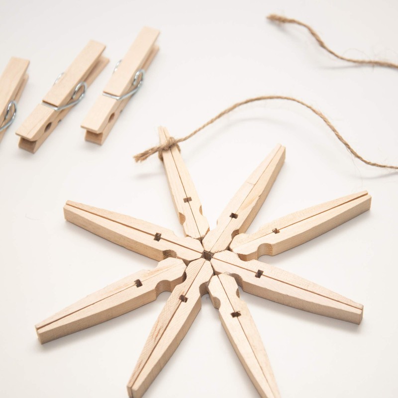 Strong Birch Wood Clothes Pegs by Bamboo Stick Masters 100%
