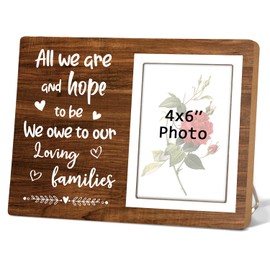 Itsoly Picture Frame Gift for Mother Father, Thank You Photo Frame Gift for Parents of the Bride, Wedding Gifts for Mom Dad of the Groom, We Our Loving Families12P91